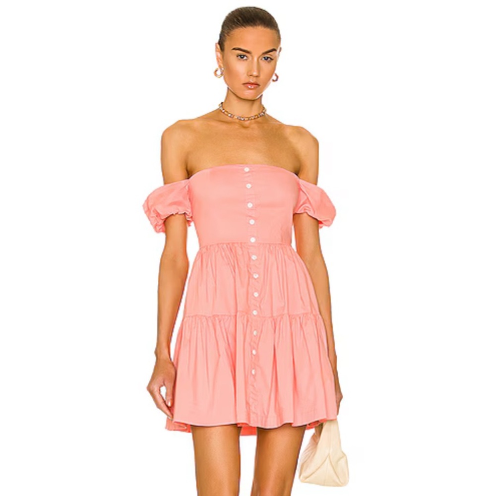 Staud Elio Off the Shoulder Mini Dress Size 4
